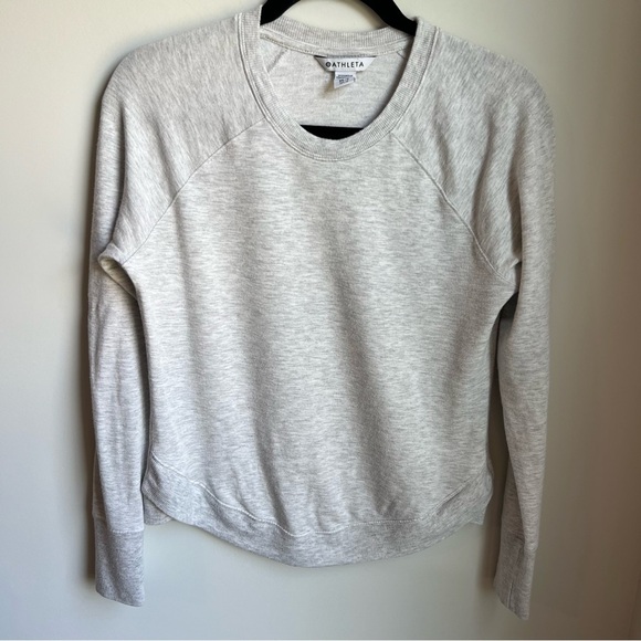 Athleta Sweaters - Athleta Women's Light Gray Crew Neck Sweater - XS